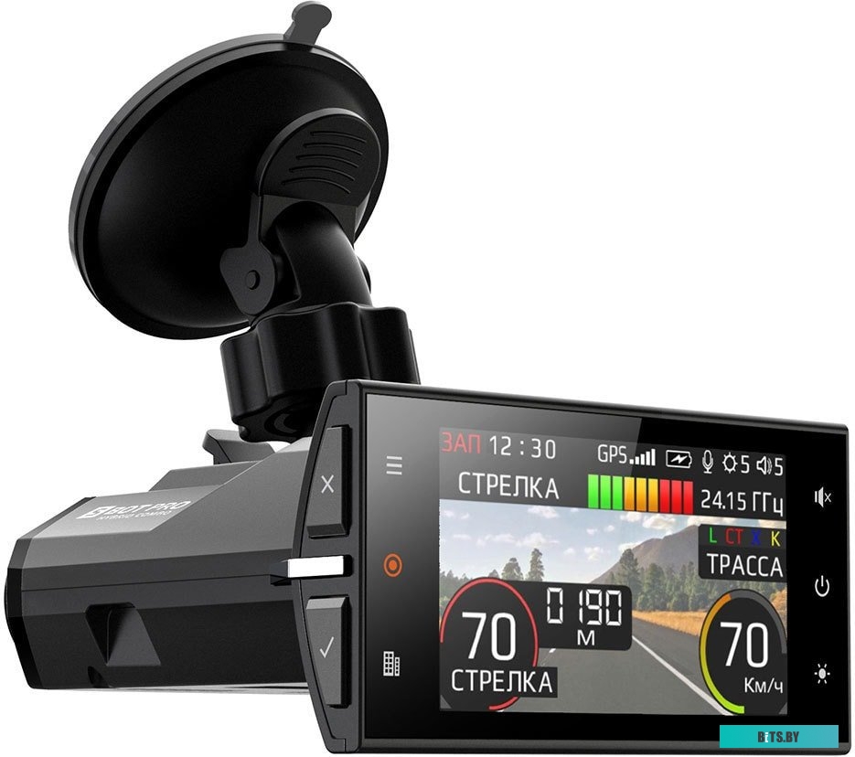 S-BOT-PRO Видеорегистратор с радар-детектором Silverstone F1 HYBRID S-BOT-PRO GPS черный