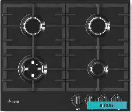 ПВГ 1214-01 К3 Газовая варочная поверхность Gefest ПВГ 1214-01 К3 черный глянец