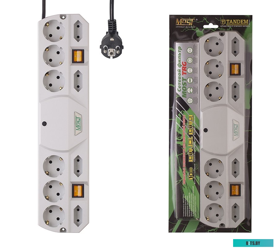 Сетевой фильтр (удлинитель) Most TRG 2 м (белый)