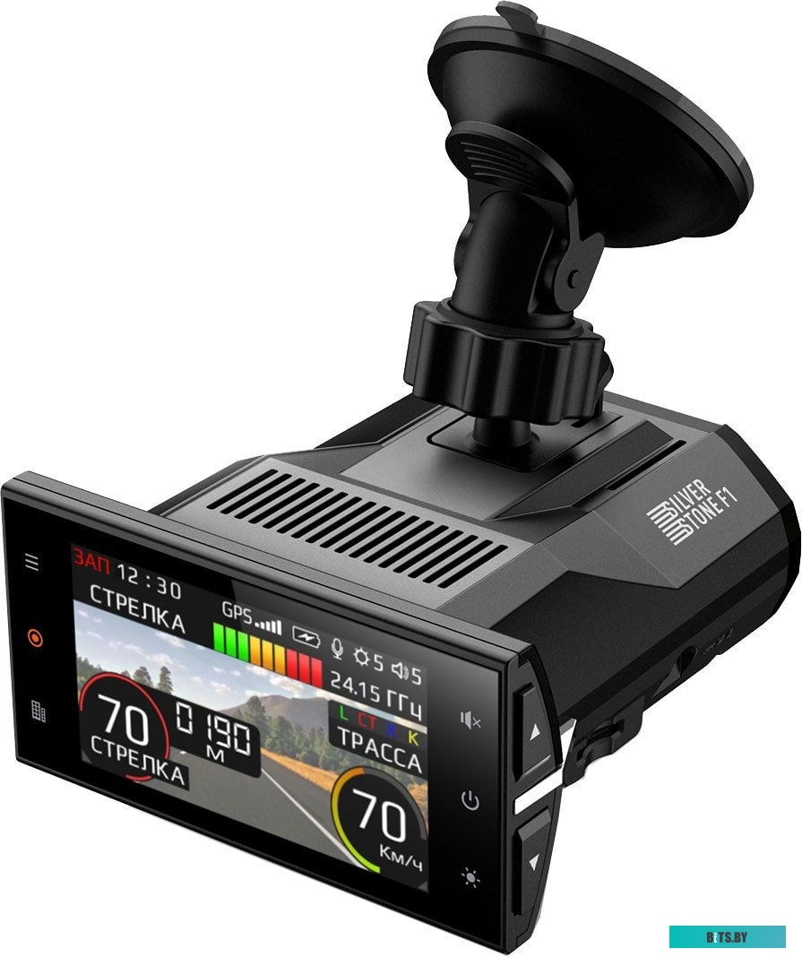 S-BOT-PRO Видеорегистратор с радар-детектором Silverstone F1 HYBRID S-BOT-PRO GPS черный