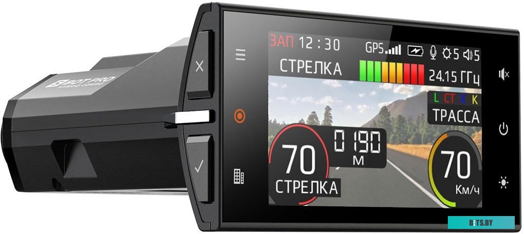 S-BOT-PRO Видеорегистратор с радар-детектором Silverstone F1 HYBRID S-BOT-PRO GPS черный