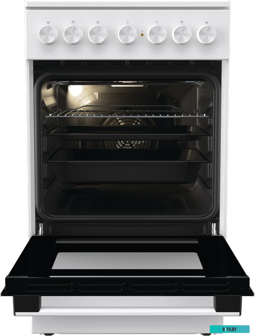 GEC5C61WG Электрическая плита Gorenje GEC5C61WG,  стеклокерамика,  без крышки,  белый