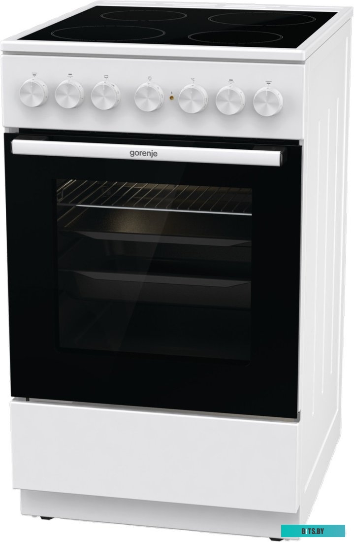 GEC5C61WG Электрическая плита Gorenje GEC5C61WG,  стеклокерамика,  без крышки,  белый