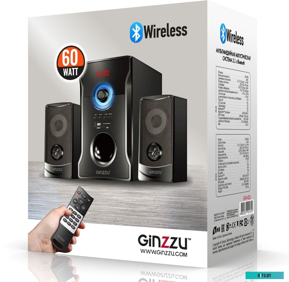 Компьютерные колонки Ginzzu GM-426