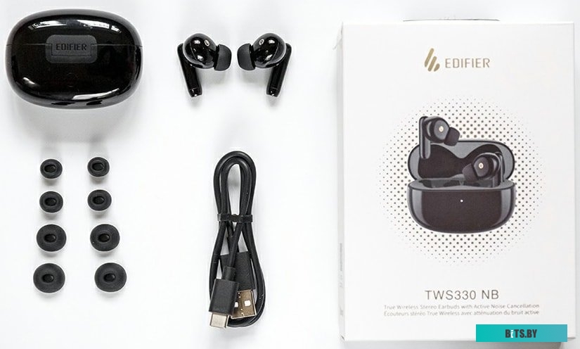 Наушники Edifier TWS300 NB, Bluetooth, внутриканальные, белый