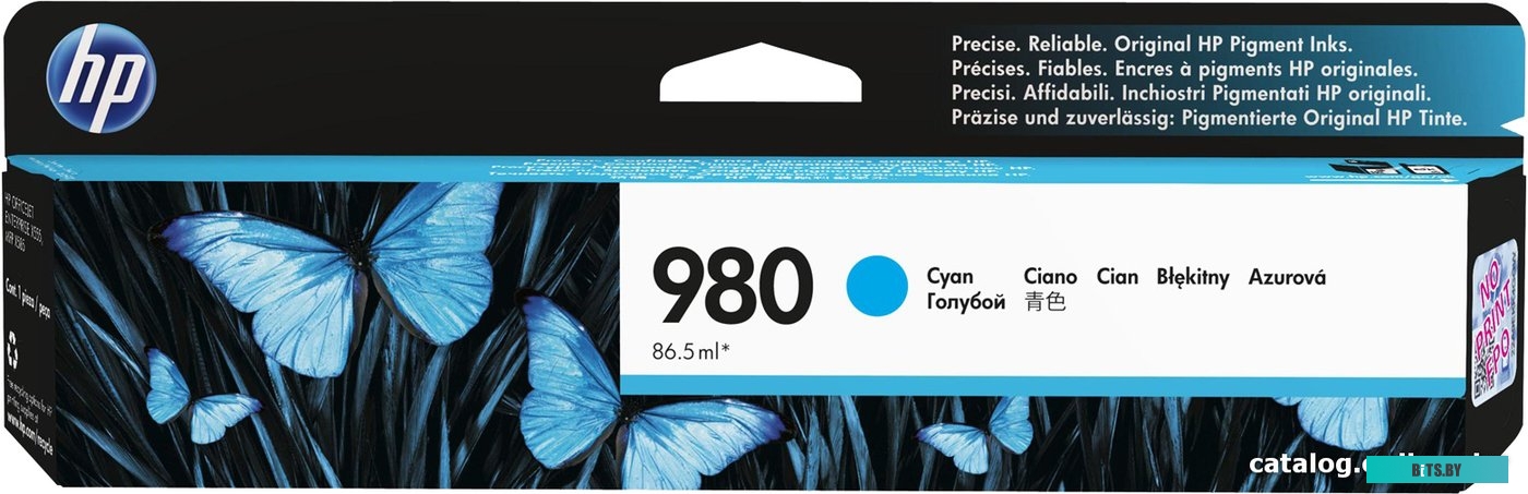 Картридж HP 980 Cyan Original Ink Cartridge (D8J07A)