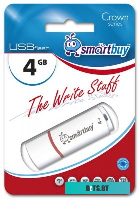 USB накопитель (Флешка) Smart Buy Crown White 4GB (SB4GBCRW-W)