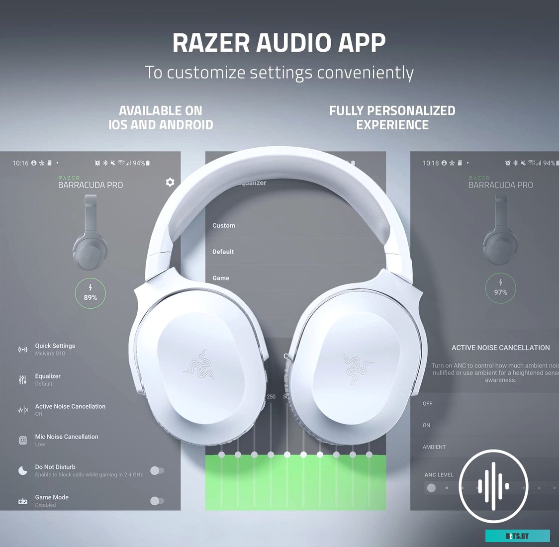 Наушники (Гарнитура) Razer Barracuda X 2022 (белый) <RZ04-04430200-R3M1>
