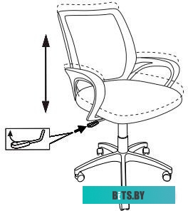Офисное кресло Бюрократ CH-695NLT (зеленый TW-03 TW-30 сетка/ткань)