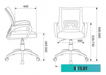 Офисное кресло Бюрократ CH-695NLT (зеленый TW-03 TW-30 сетка/ткань)