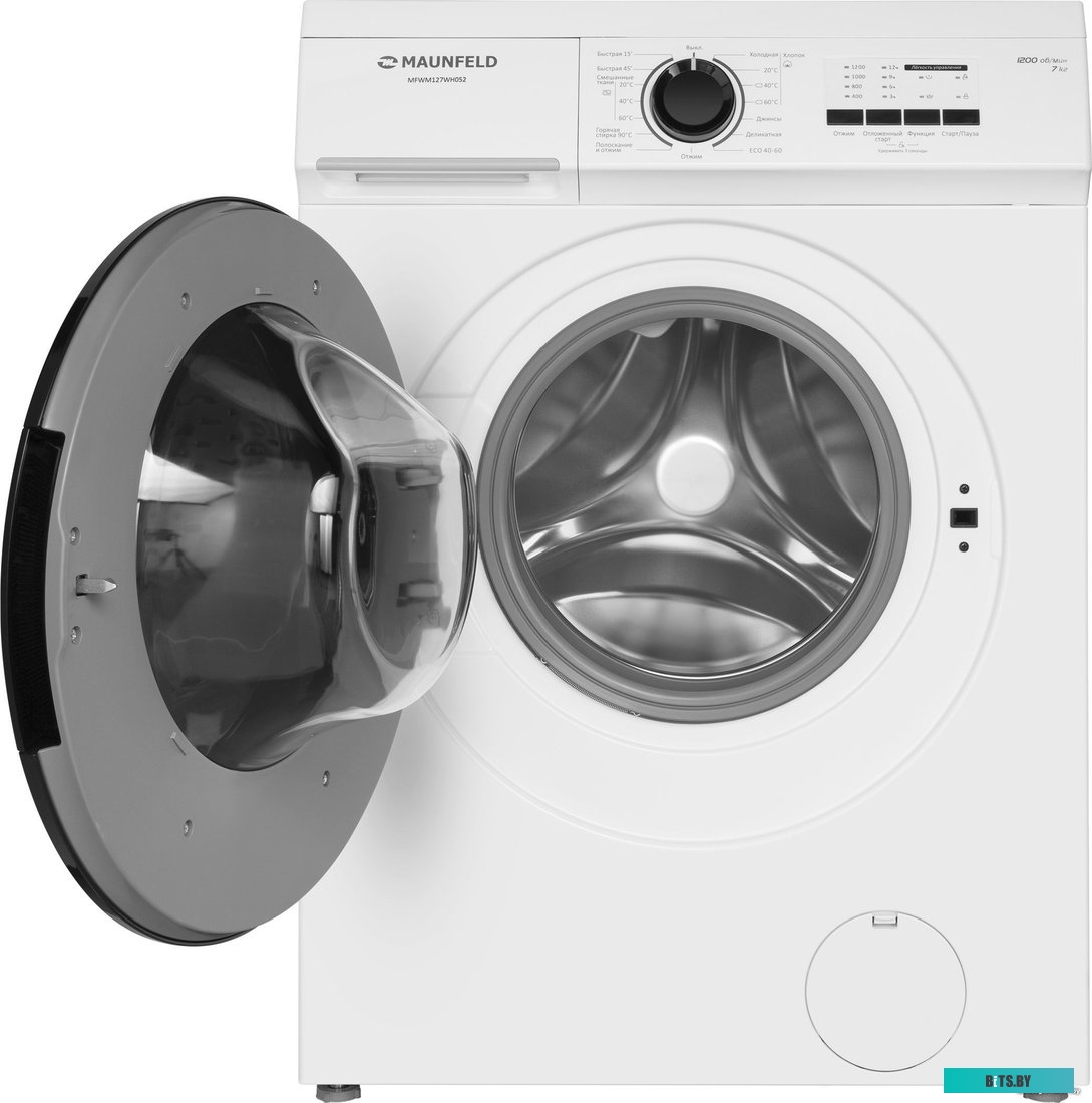 КА-00019776 Стиральная машина MAUNFELD MFWM127WH052, с фронтальной загрузкой, 7кг, 1200об/мин