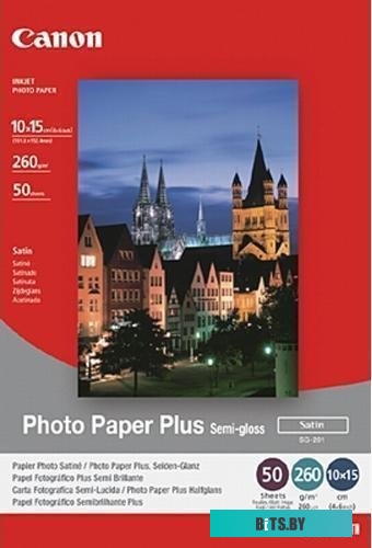 Фотобумага Canon Photo Paper Plus Semi-Gloss SG-201 10x15 50 листов (1686B015)