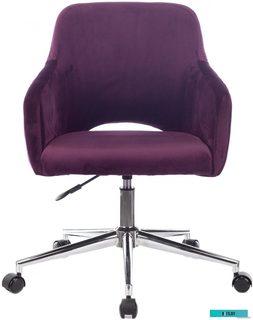 CH-380F/23PLUM Кресло Бюрократ CH-380F сливовый Italia 23 на ножках металл черный