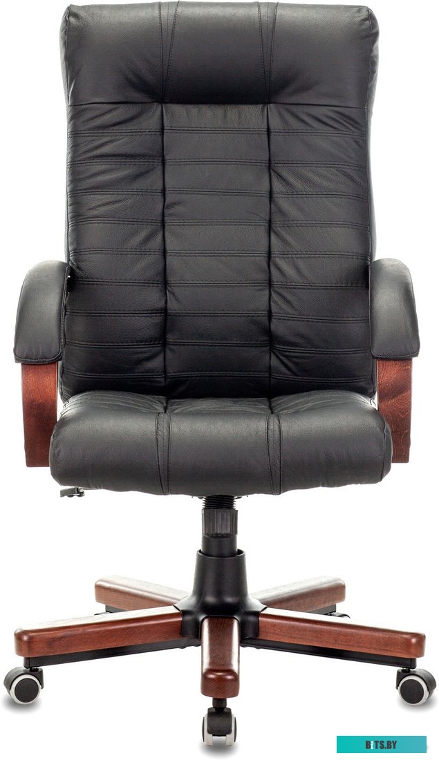 Офисное кресло (Стул) Бюрократ KB-10WALNUT/B/LEATH (черный)
