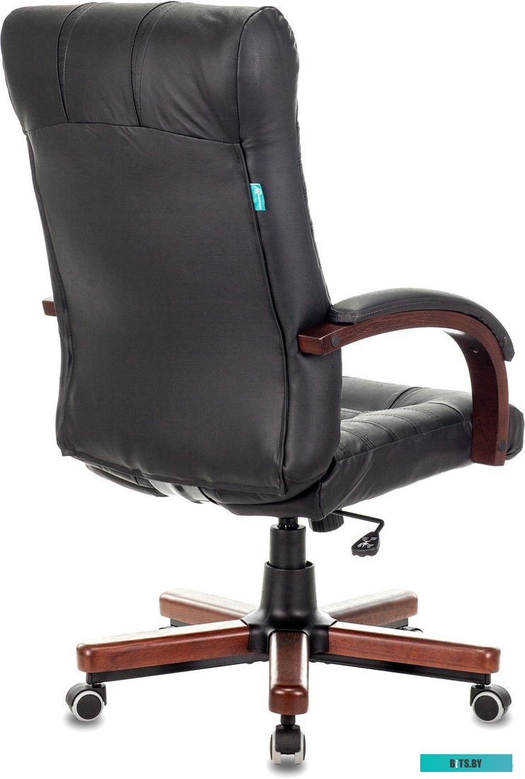 Офисное кресло (Стул) Бюрократ KB-10WALNUT/B/LEATH (черный)