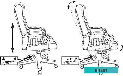 Офисное кресло (Стул) Бюрократ KB-10WALNUT/B/LEATH (черный)