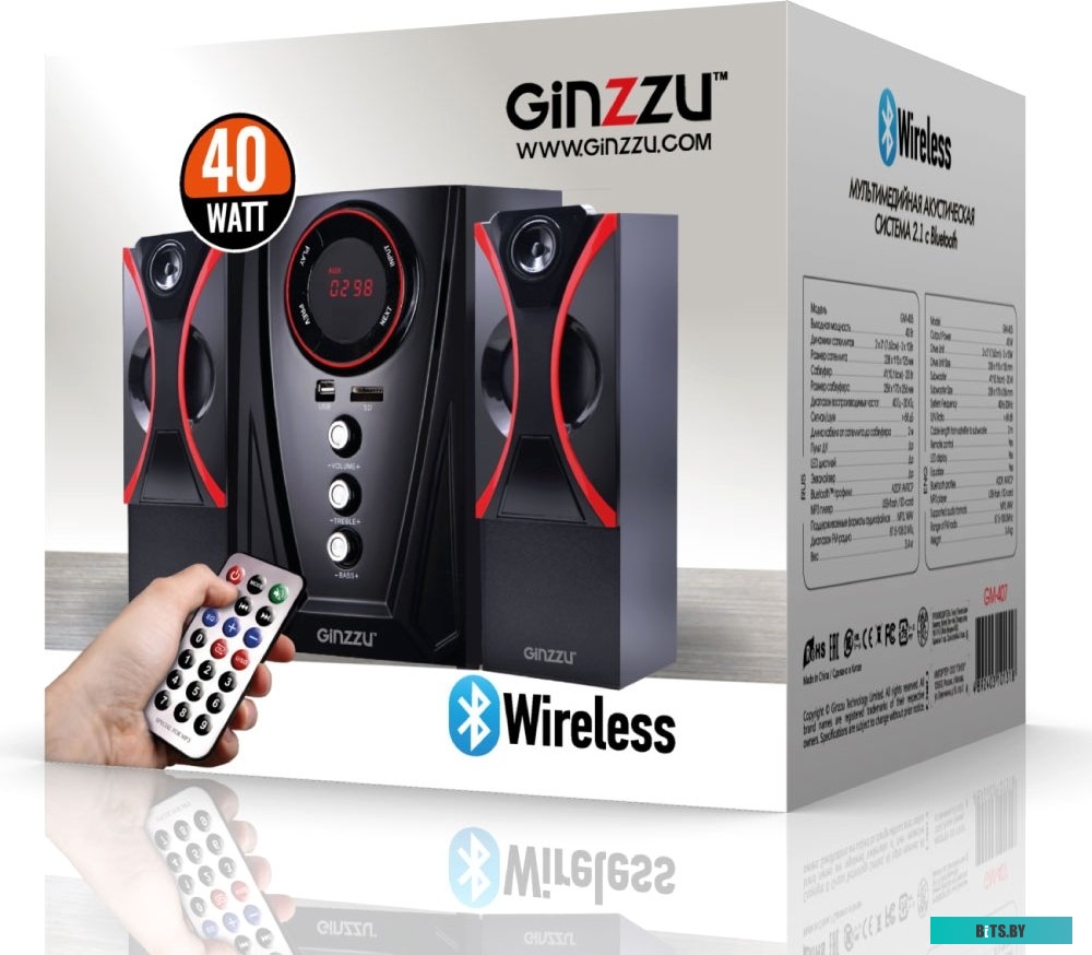 Компьютерные колонки Ginzzu GM-407
