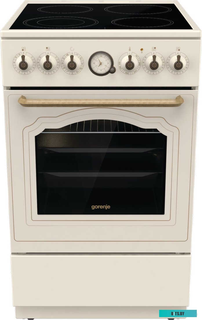 GECS5B70CLI Электрическая плита Gorenje GECS5B70CLI,  стеклокерамика,  без крышки,  бежевый