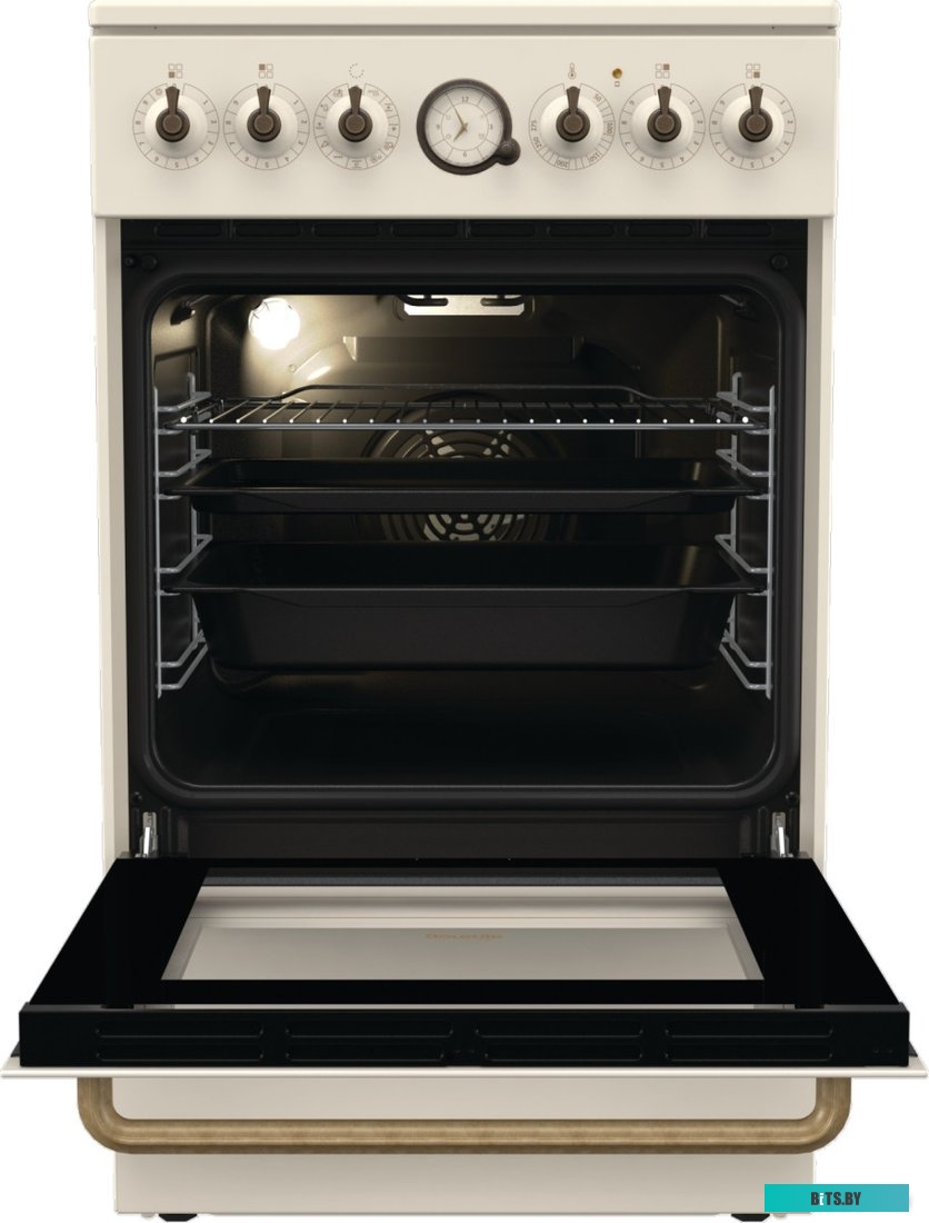 GECS5B70CLI Электрическая плита Gorenje GECS5B70CLI,  стеклокерамика,  без крышки,  бежевый