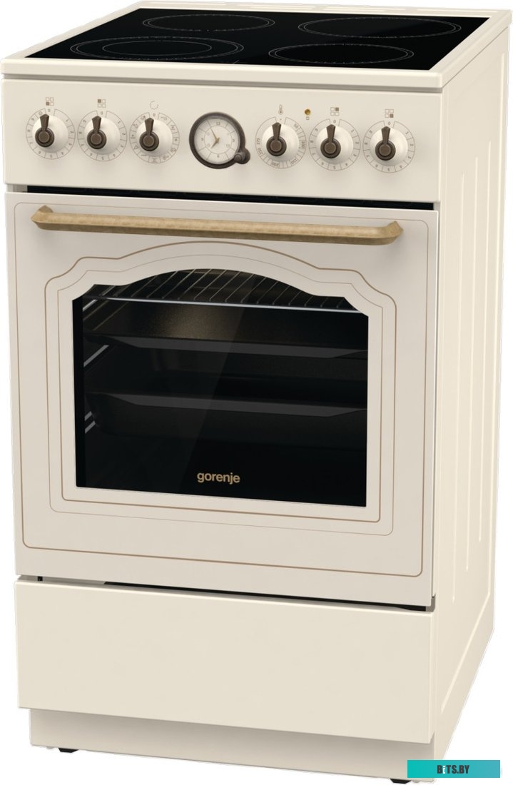 GECS5B70CLI Электрическая плита Gorenje GECS5B70CLI,  стеклокерамика,  без крышки,  бежевый