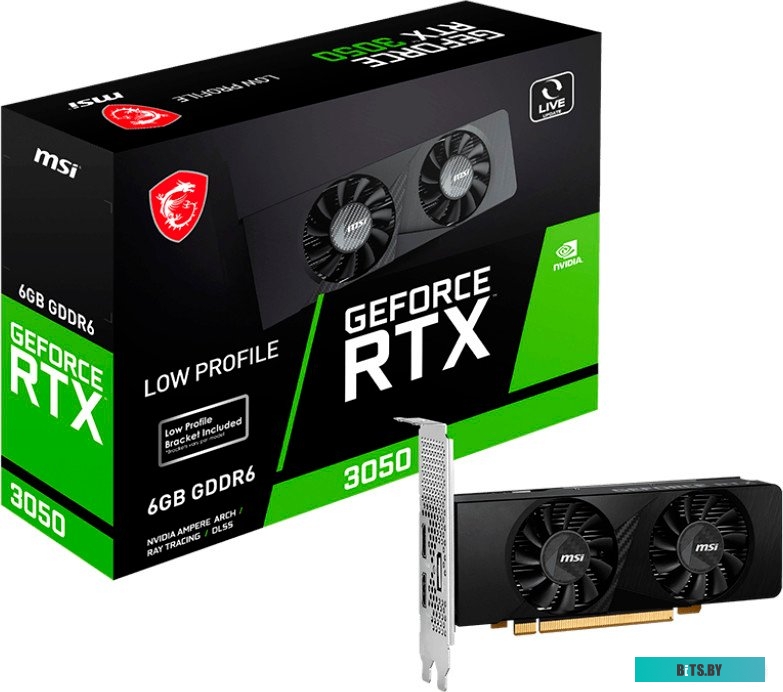 Видеокарта MSI RTX 3050 LP 6G OC RTX3050LP6GOC