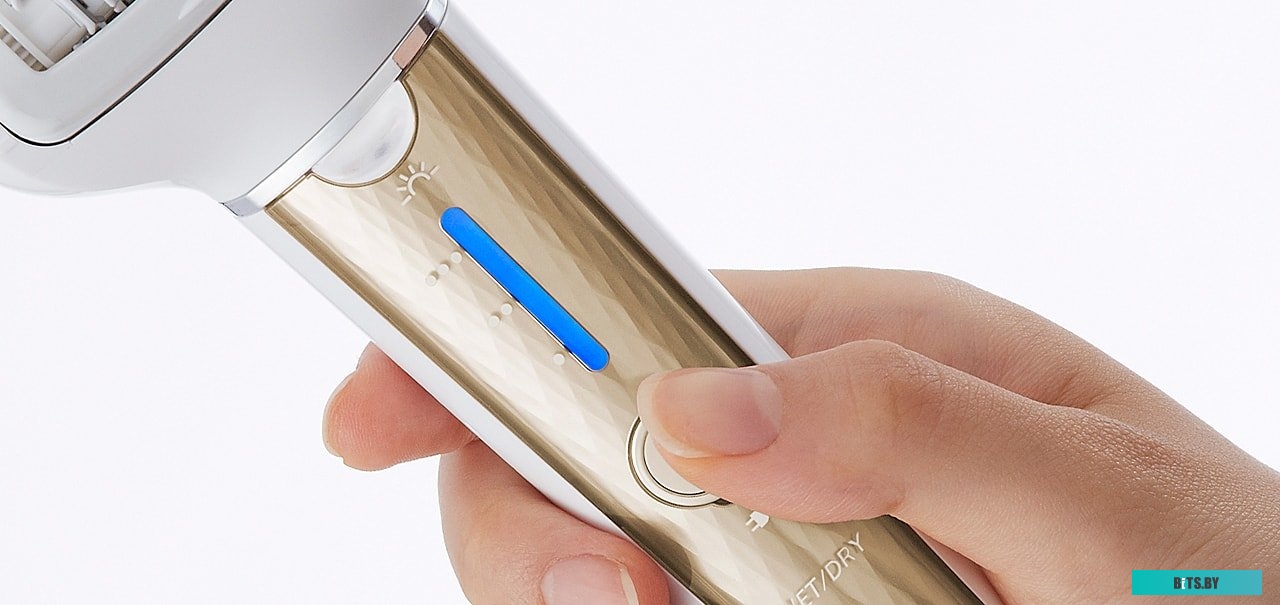 ES-EL3A-N520 Эпилятор Panasonic ES-EL3A-N520 скор.:3 насад.:2 от аккум. белый