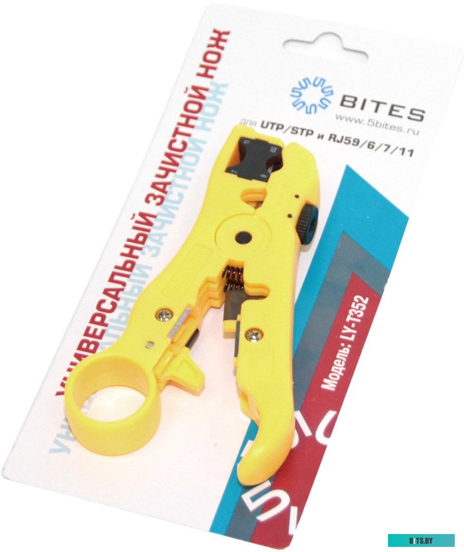 LY-T352 Инструмент 5bites <LY-T352> для зачистки и  резки UTP/STP/RJ59/6/7/11