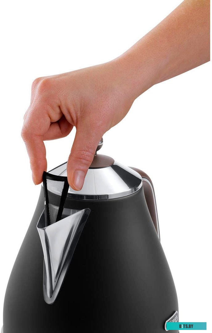 KBOV2001.BK Чайник электрический Delonghi KBOV2001.BK 1.7л. 2000Вт черный (корпус: металл)