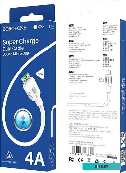6931474721068 Портативная колонка HOCO BS33 bluetooth 5.0 IPX5 microSD синий (1/30)