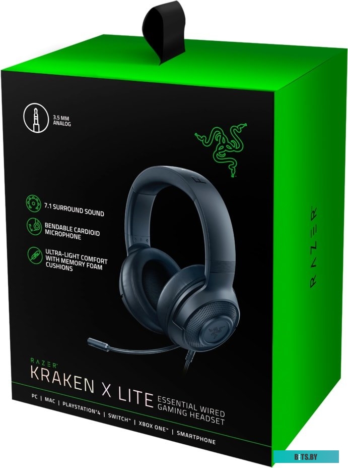 Наушники (Гарнитура) Razer Kraken X Lite <RZ04-02950100-R381>
