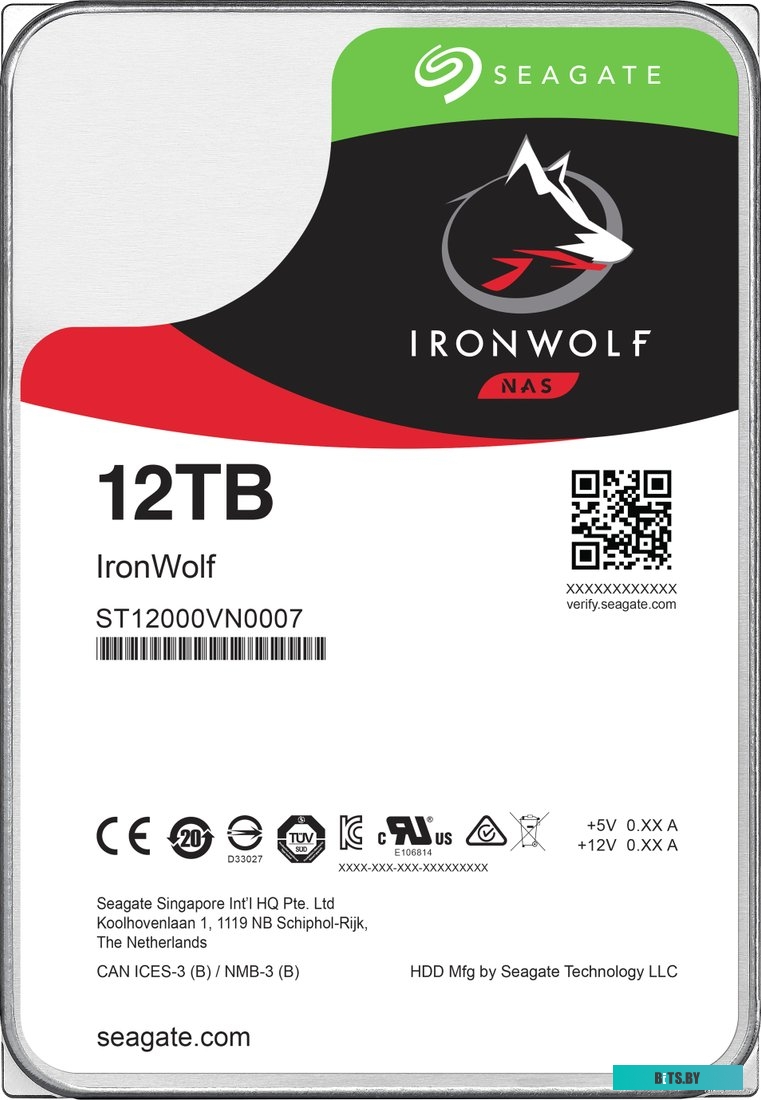 Жесткий диск Seagate Ironwolf 12TB ST12000VN0007