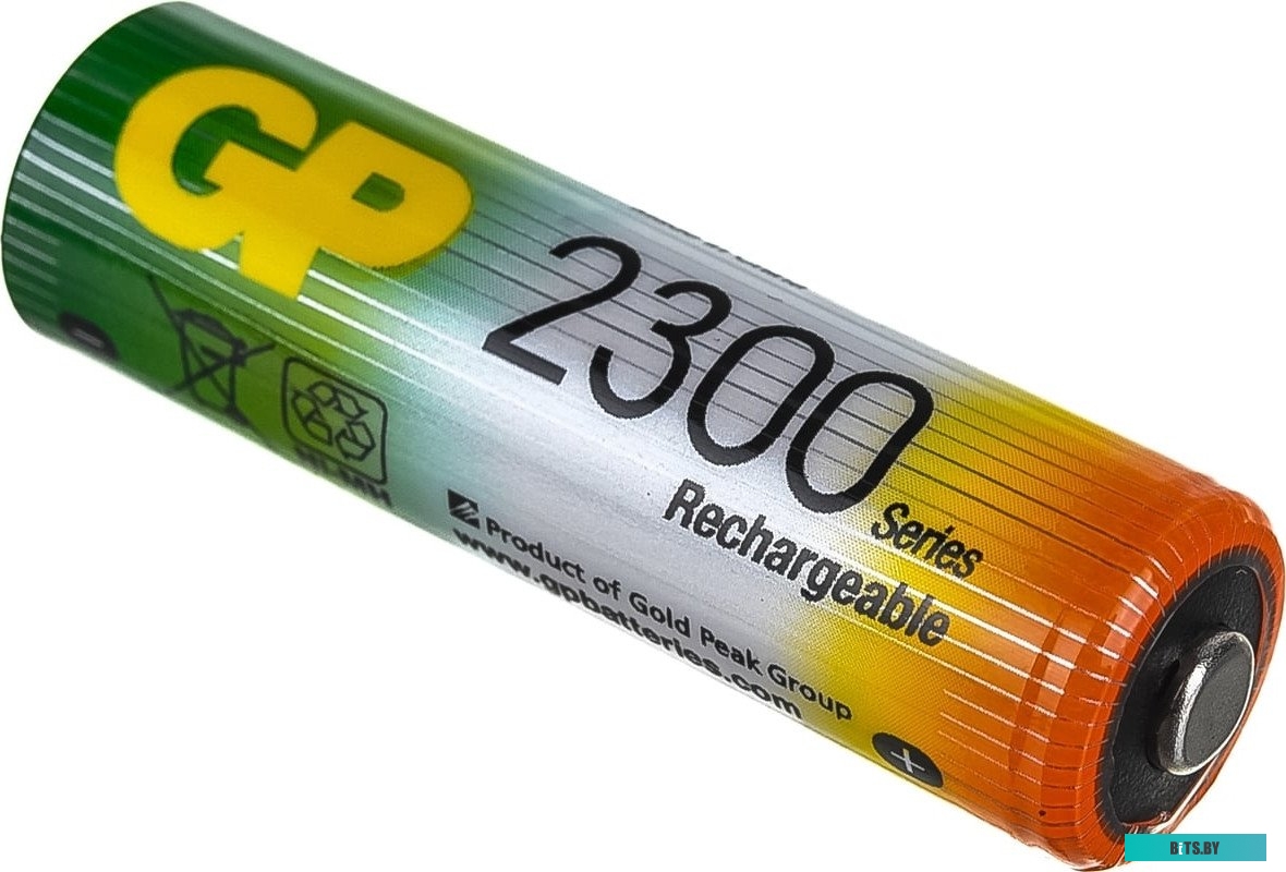 Перезаряжаемые Аккумуляторы GP 230AAHC AA 2200 мАч 2 шт. в клемшеле