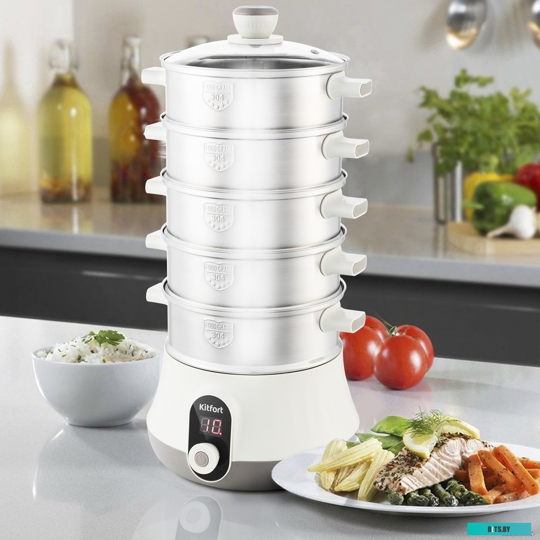 KT-2035 Пароварка "Kitfort" [KT-2035]