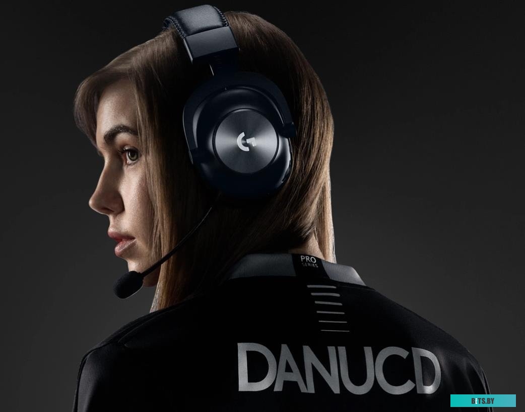 910-000909 Наушники с микрофоном Logitech G Pro X черный 2м мониторные Radio оголовье (910-000909)