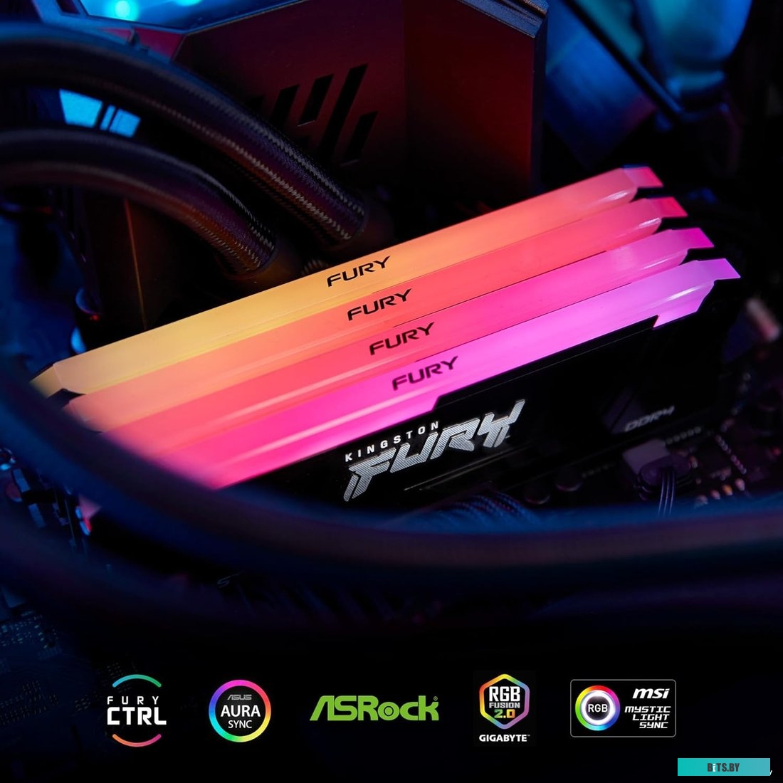 Оперативная память Kingston Fury Beast KF436C17BB2AK4/32