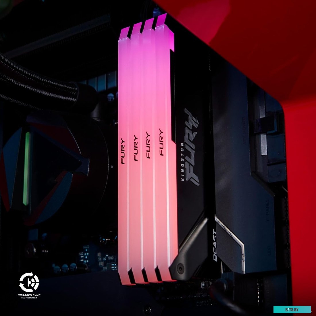 Оперативная память Kingston Fury Beast KF436C17BB2AK4/32