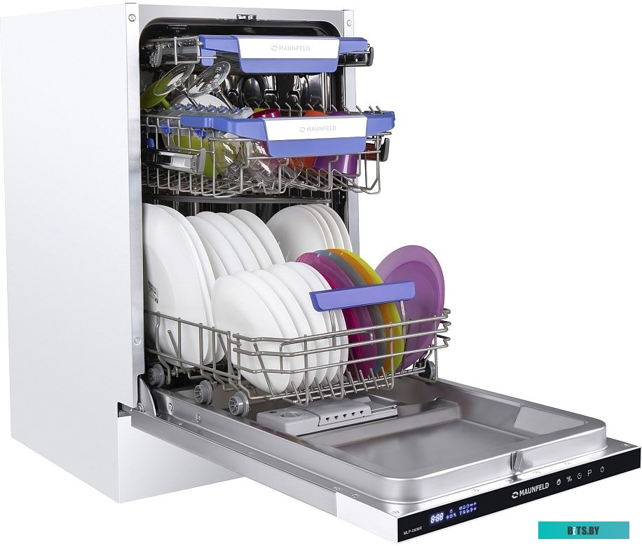 УТ000010679 Встраиваемая посудомоечная машина MAUNFELD MLP-08IMR,  узкая, ширина 44.5см, полновстраиваемая, загрузка 10 комплектов