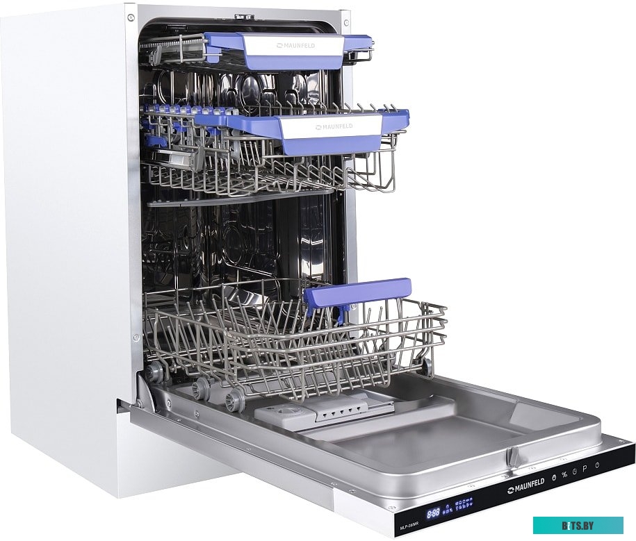 УТ000010679 Встраиваемая посудомоечная машина MAUNFELD MLP-08IMR,  узкая, ширина 44.5см, полновстраиваемая, загрузка 10 комплектов