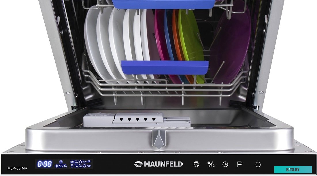 УТ000010679 Встраиваемая посудомоечная машина MAUNFELD MLP-08IMR,  узкая, ширина 44.5см, полновстраиваемая, загрузка 10 комплектов