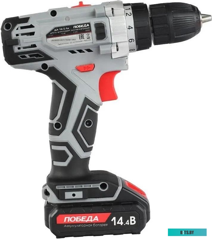 Дрель-шуруповерт Победа ДА-14/2 Ли-М (с 2-мя АКБ, кейс)