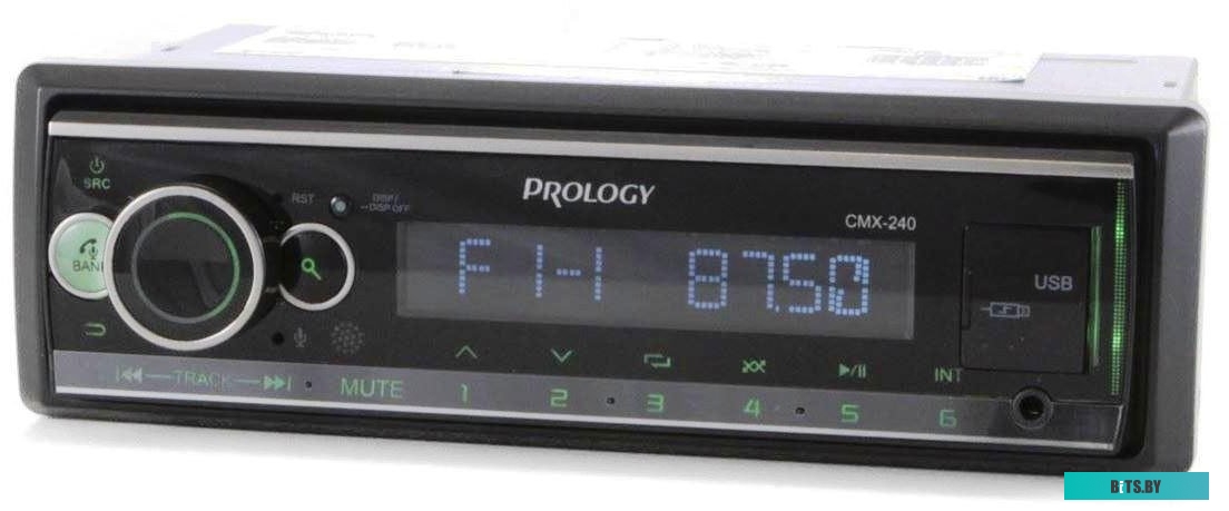 PRCMX270 Автомагнитола Prology CMX-270 1DIN 4x55Вт v4.2 ПДУ (PRCMX270)