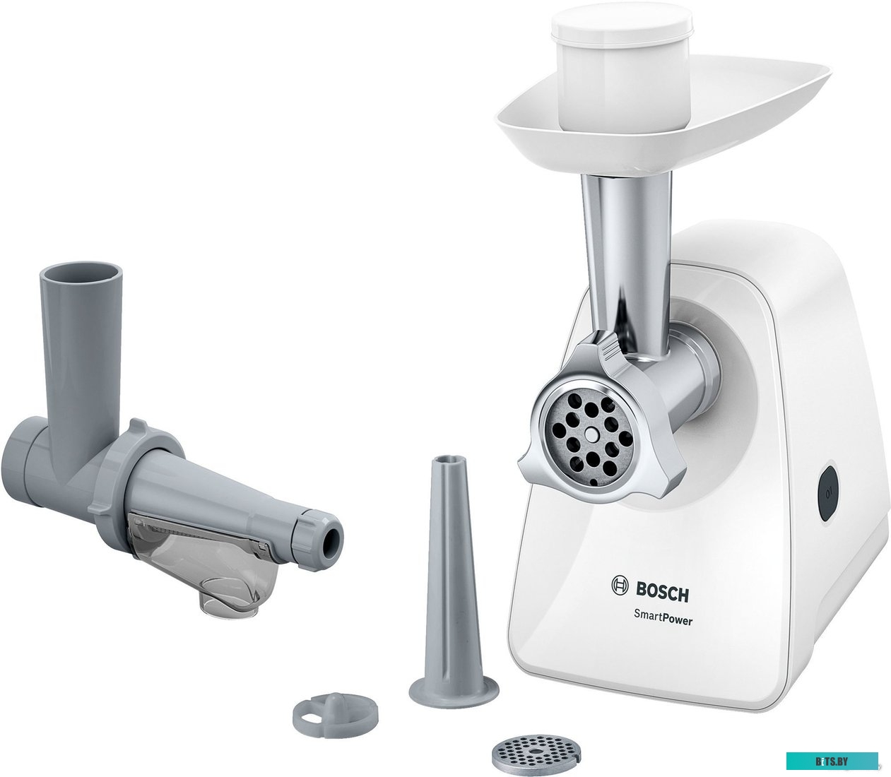 MFW2515W Мясорубка Bosch SmartPower MFW2515W,  белый