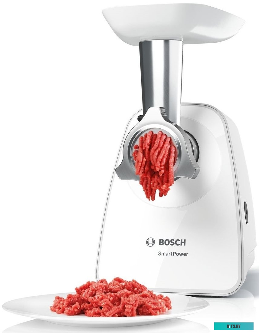 MFW2515W Мясорубка Bosch SmartPower MFW2515W,  белый