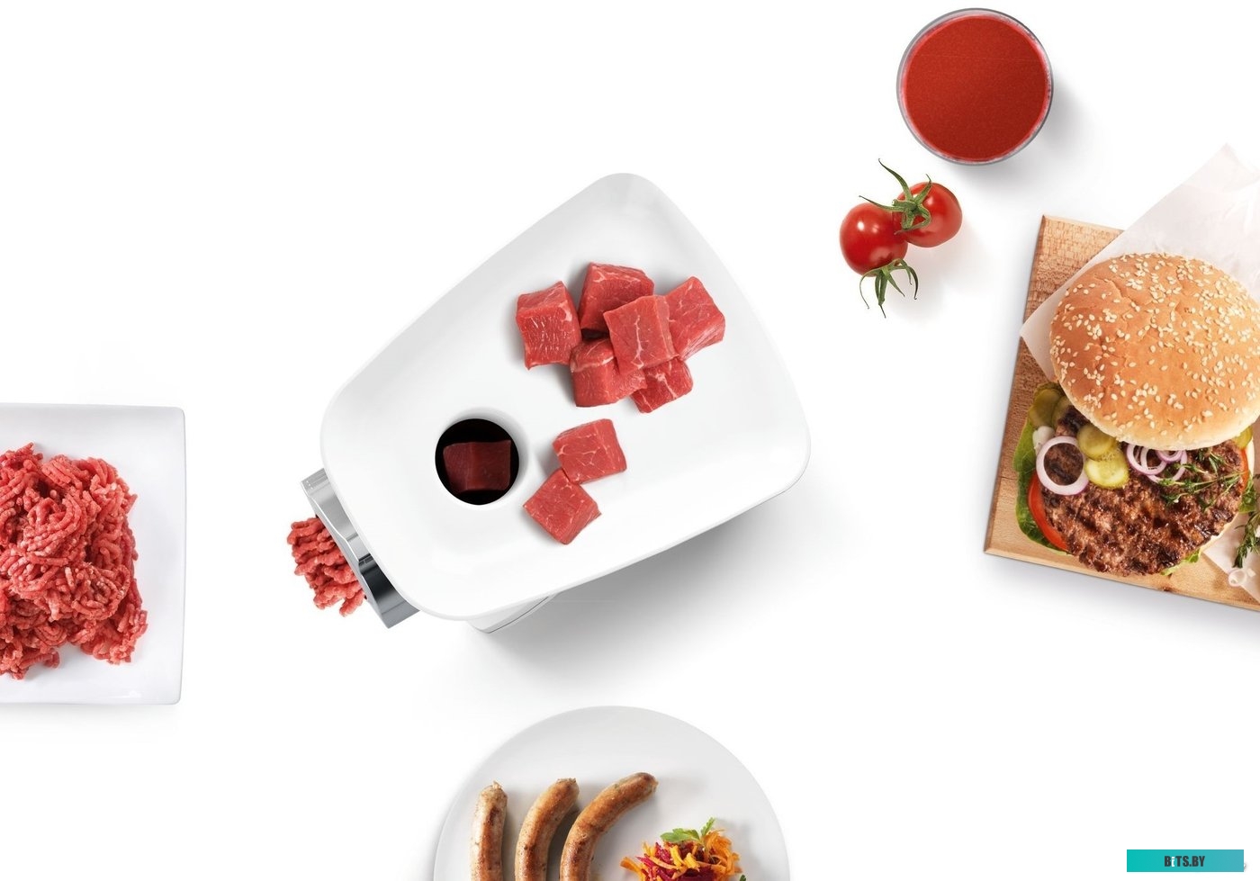 MFW2515W Мясорубка Bosch SmartPower MFW2515W,  белый