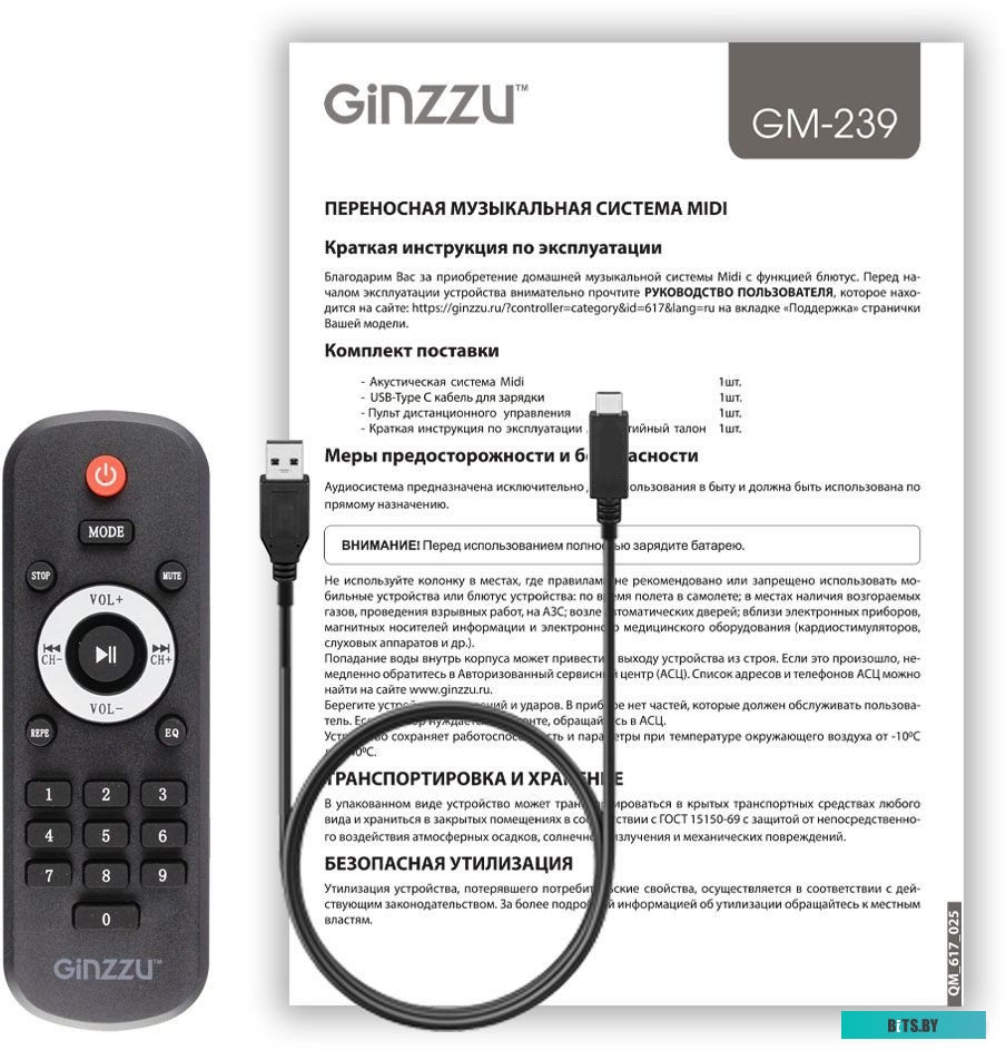 Акустическая система Ginzzu GM-239