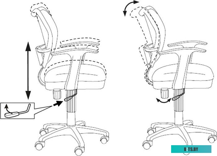 Офисное кресло (Стул) Бюрократ CH-W797/LB/TW-55