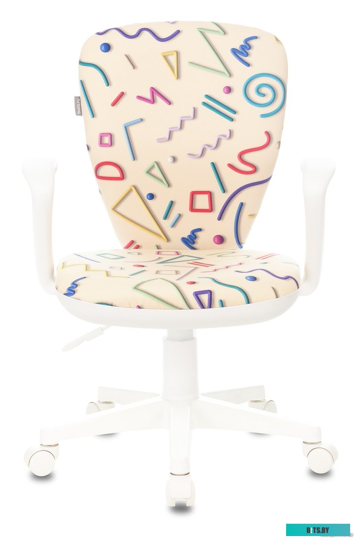 KD-W10AXSN/STICK-BG Кресло детское Бюрократ KD-W10AXSN песочный Sticks 02 крестовина пластик пластик белый