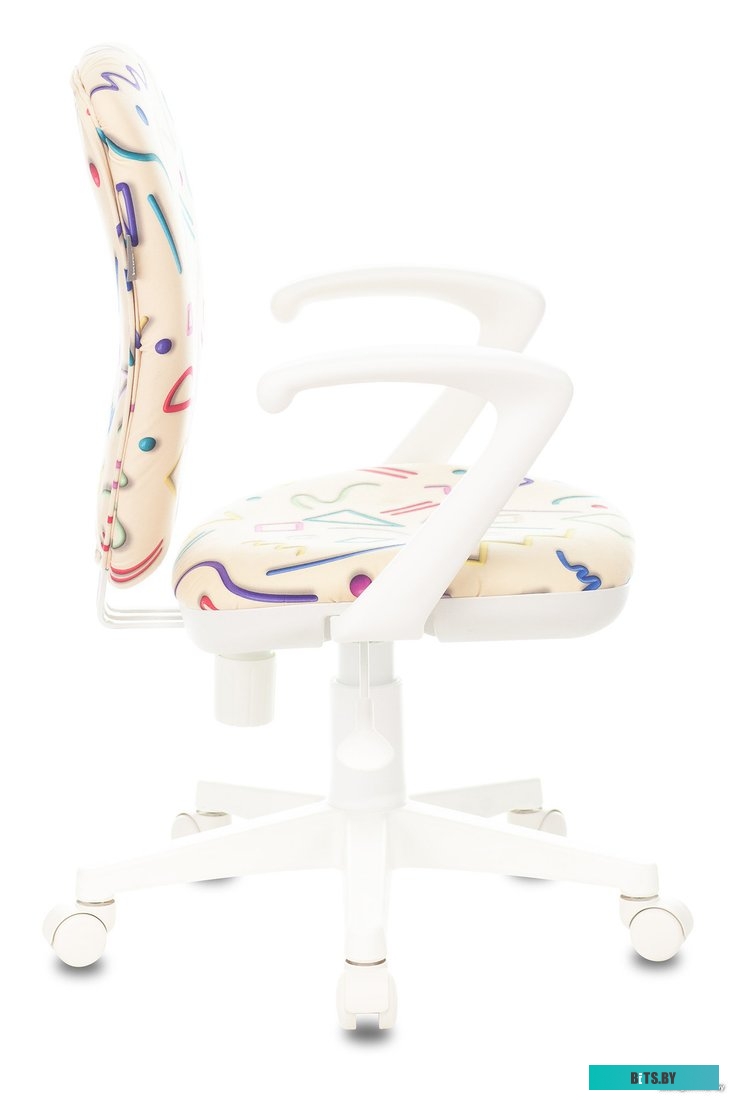 KD-W10AXSN/STICK-BG Кресло детское Бюрократ KD-W10AXSN песочный Sticks 02 крестовина пластик пластик белый