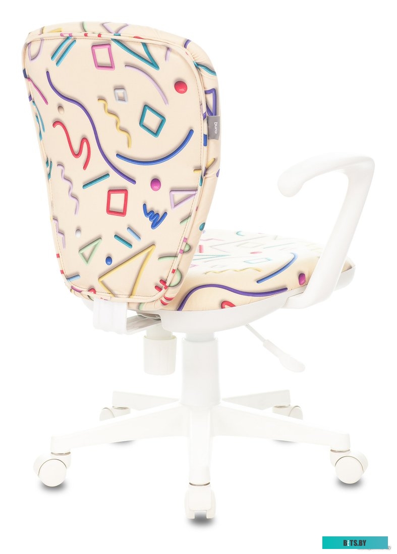 KD-W10AXSN/STICK-BG Кресло детское Бюрократ KD-W10AXSN песочный Sticks 02 крестовина пластик пластик белый