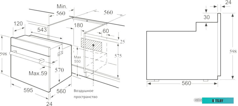 OKB 760 FW Встраиваемый духовой шкаф